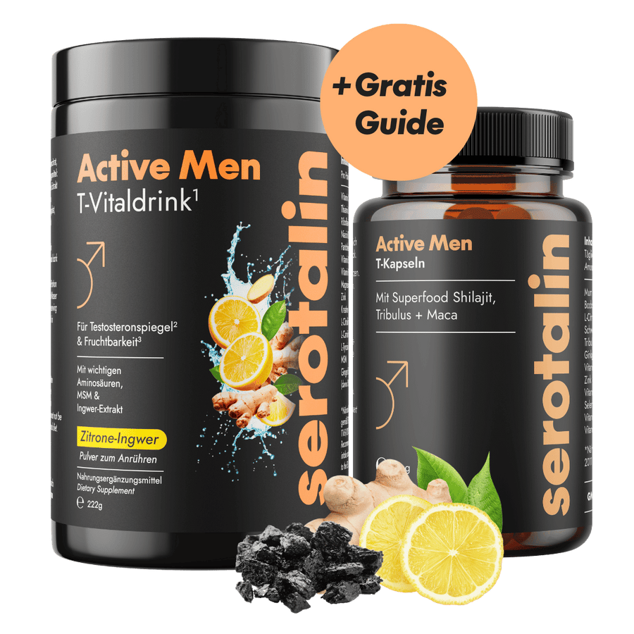 NEU Produktbild – Hauptansicht des Serotalin Men Testo All-in-One Bundles