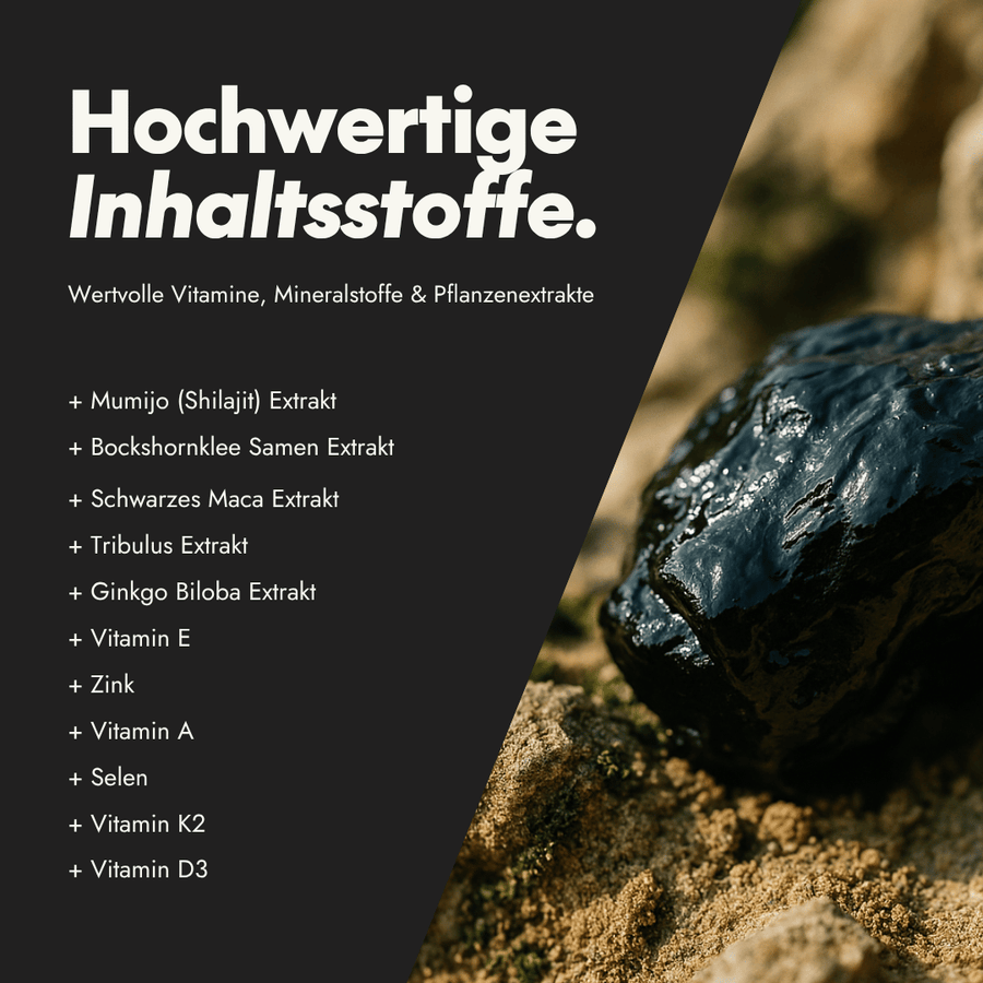 NEU Produktbild - Qualität der Inhaltsstoffe von Active Men Testo All-in-One Bundle