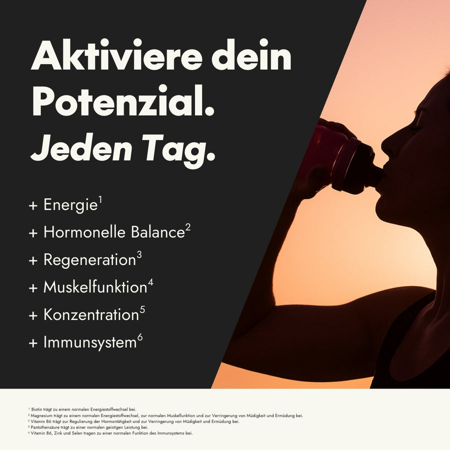 Darstellung der Vorteile des Serotalin Active Women Multi-Vitaldrink