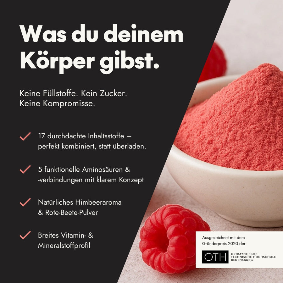 Inhaltsstoffe im Serotalin Active Women Multi-Vitaldrink – Aminosäuren, Vitamine und Mineralstoffe