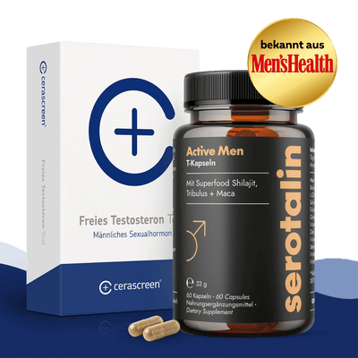 serotalin ACTIVE MEN + cerascreen Testosteron-Test Set