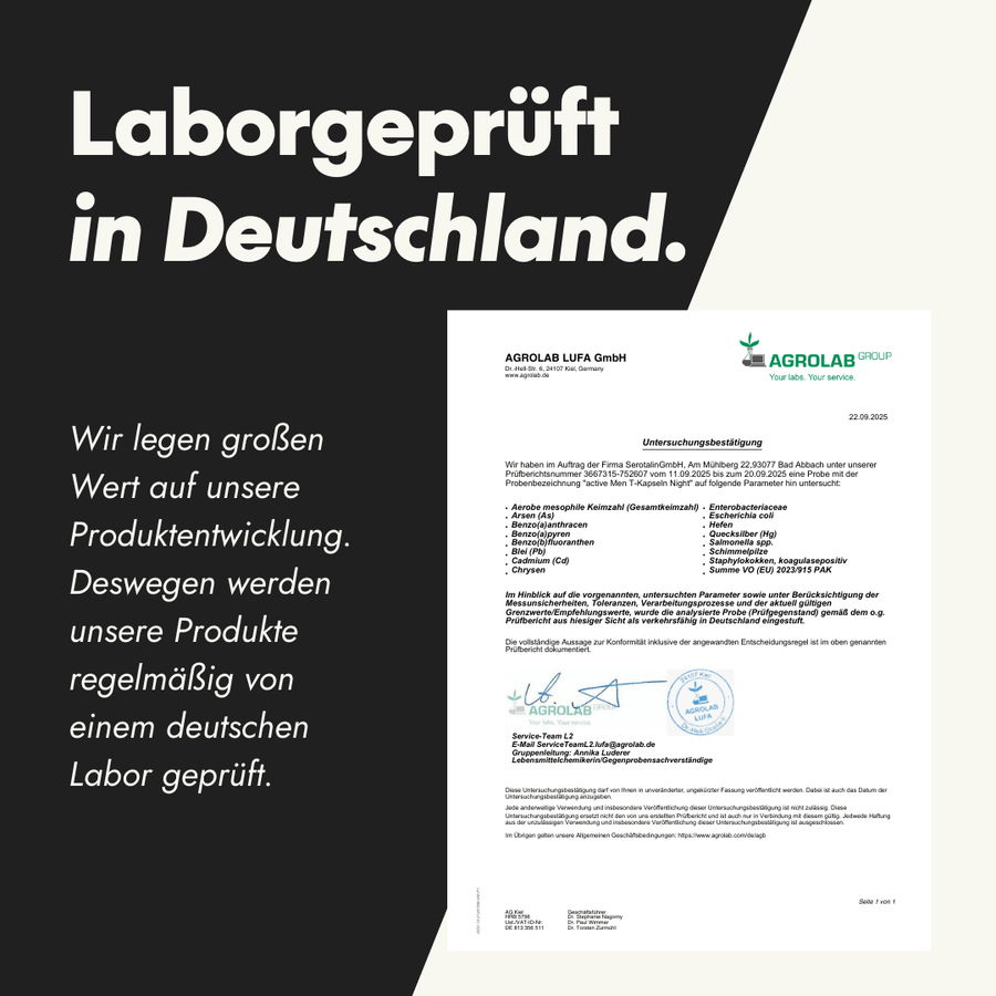 Shop - Active Men Night - Laborbericht